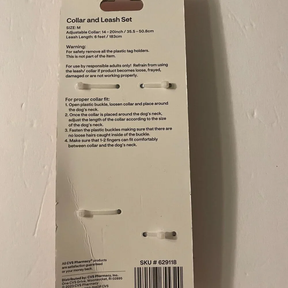 NWT- Dog Collar and Leash Set